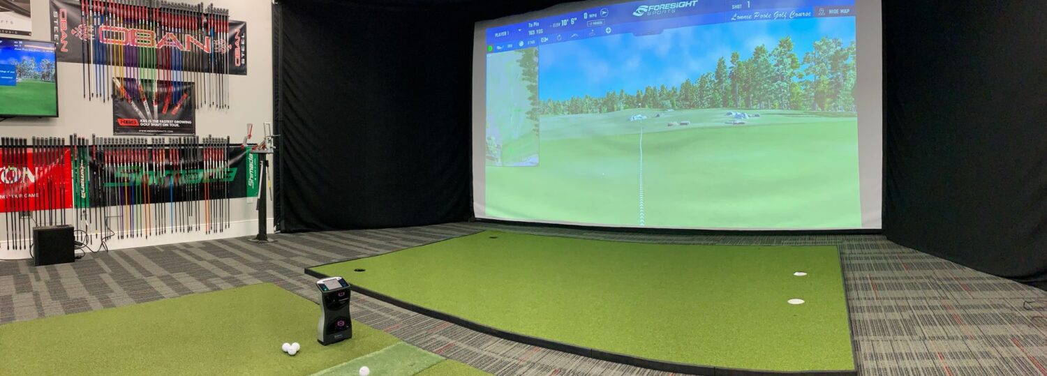 Indoor Top Shelf Golf fitting bay